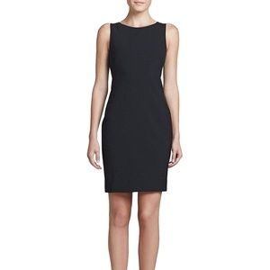 Theory Black Sleeveless Eano Sheath Dress
